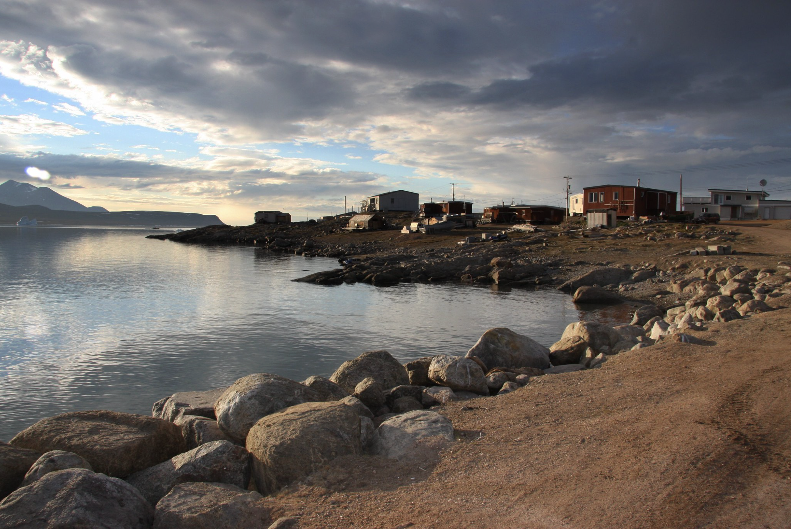 Bay of a small remote Arctic village